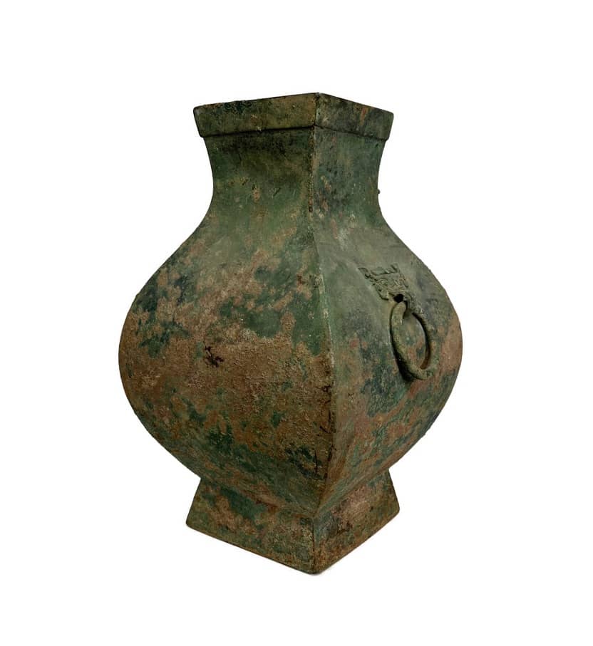 Antique Chinese Han Dynasty Archaic Bronze Vase $1,800