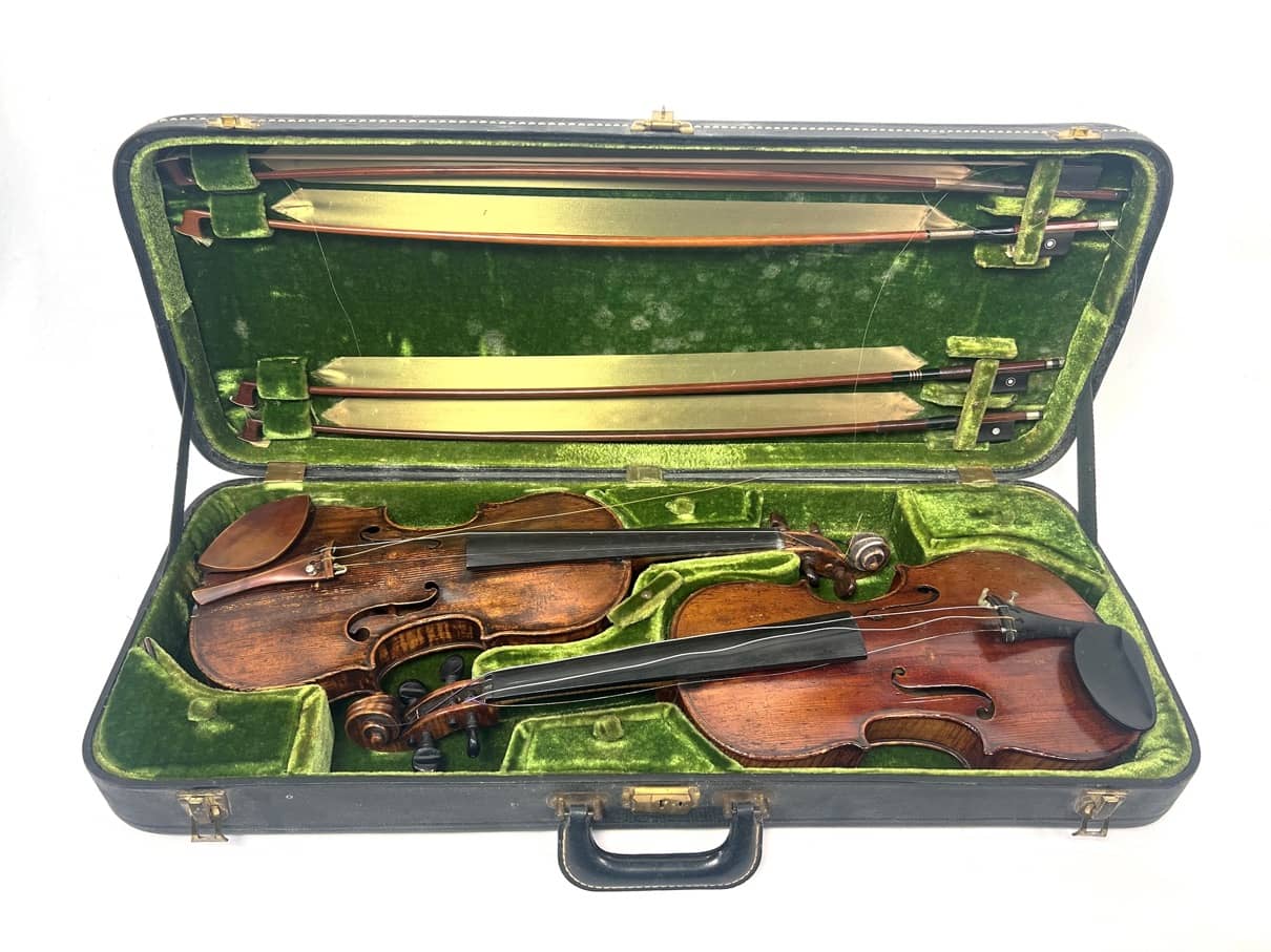 Giovanni Son Pair of Two Violins with Four Bows $3500